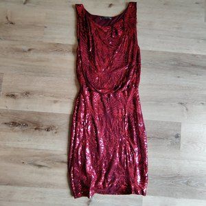 VELVET by Graham & Spencer Sareen Starburst Sequins Dress Small